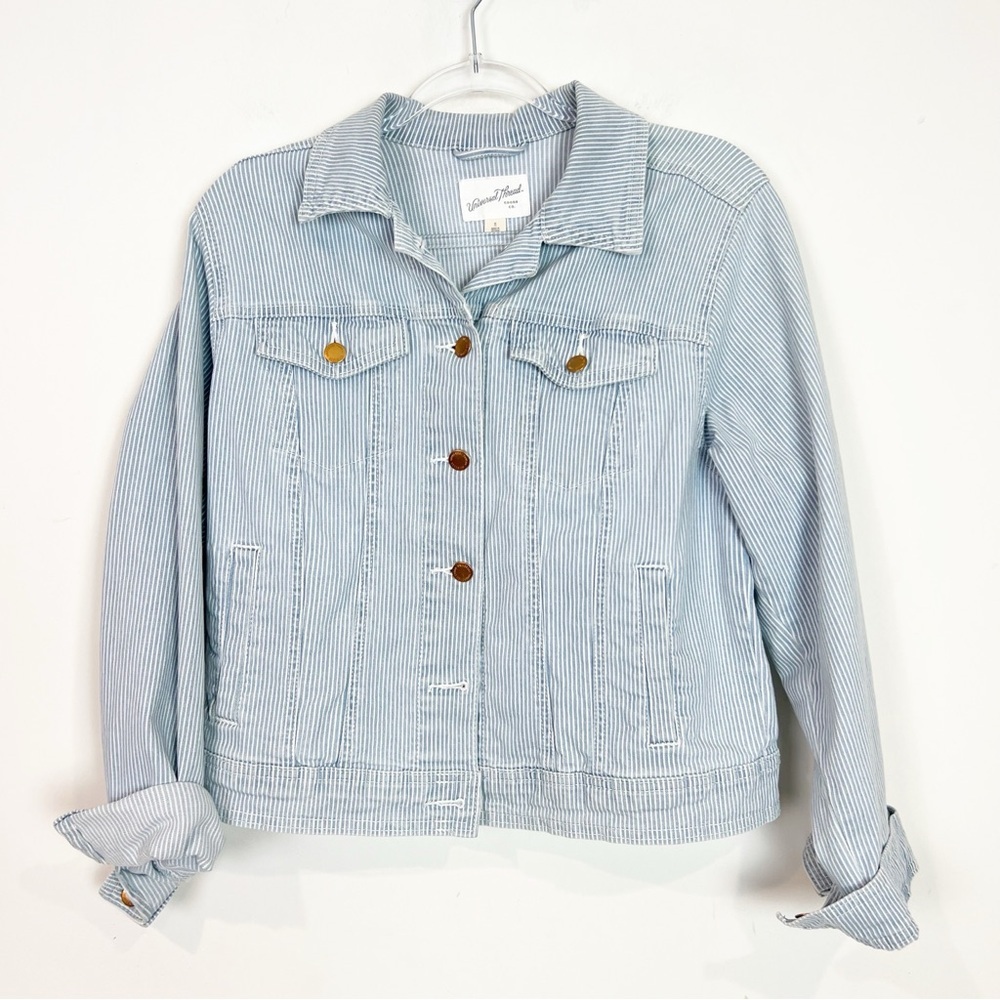 UNIVERSAL THREAD BLUE WHITE MICRO ENGINEER STRIPE… - image 1